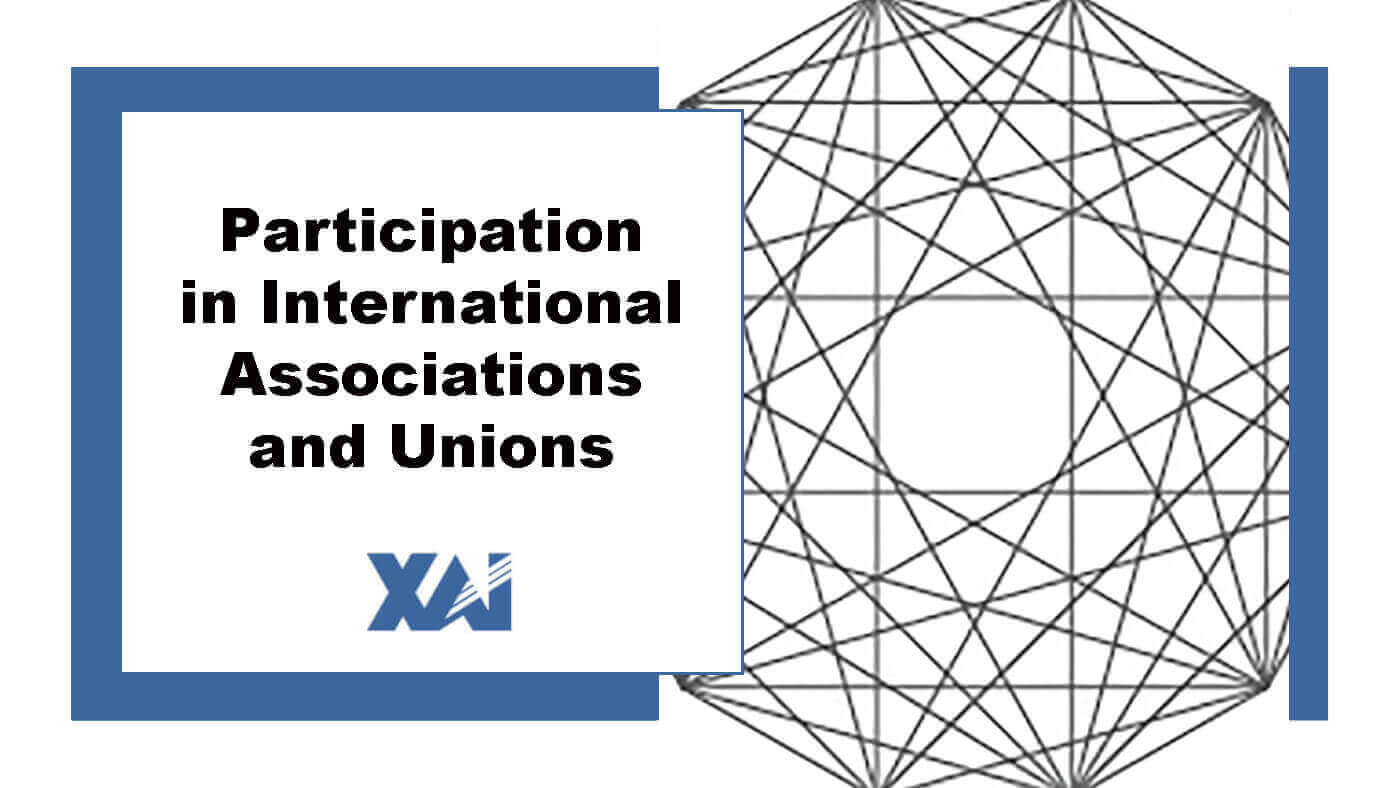 Participation in international associations and unions