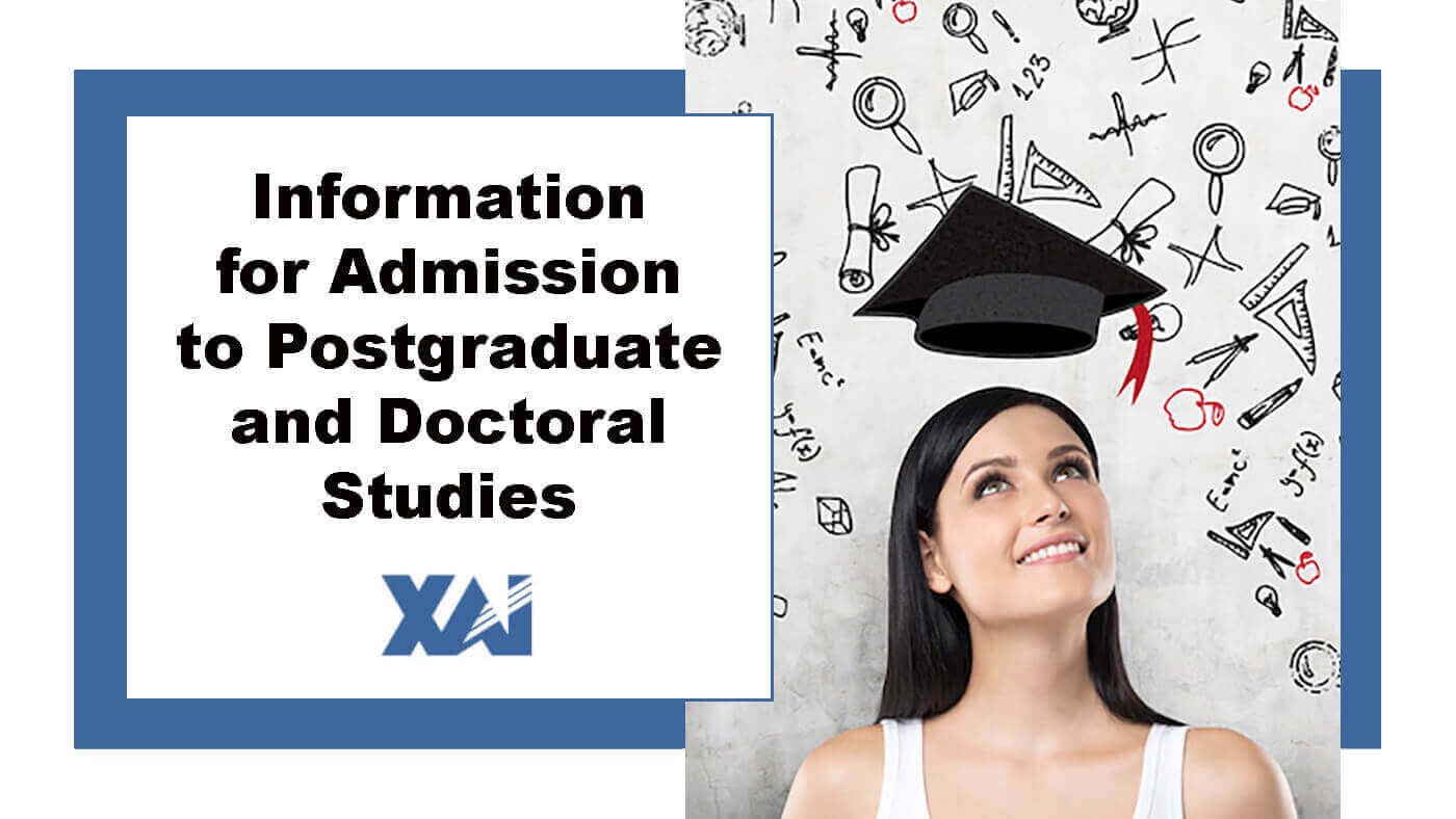 Information for admission to postgraduate and doctoral studies
