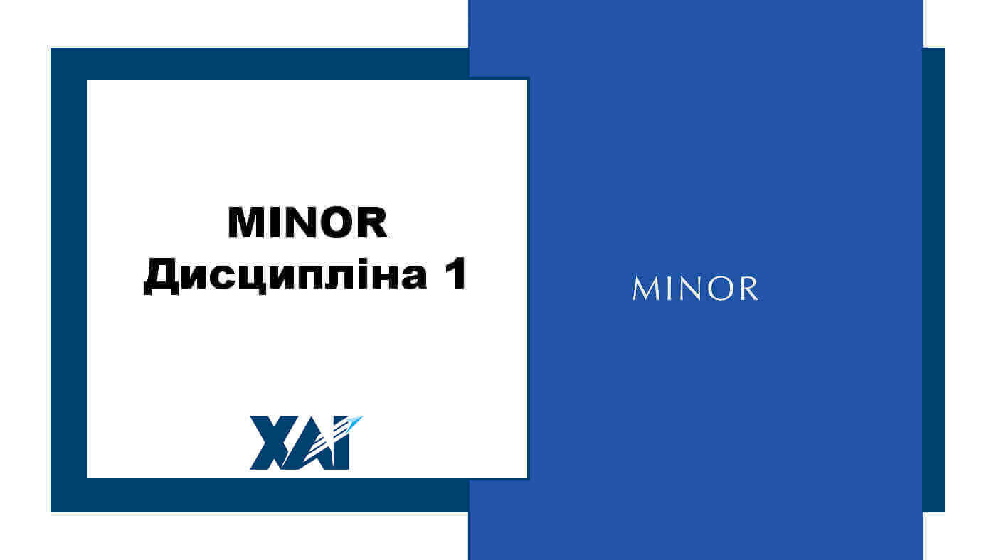MINOR дисципліна 1