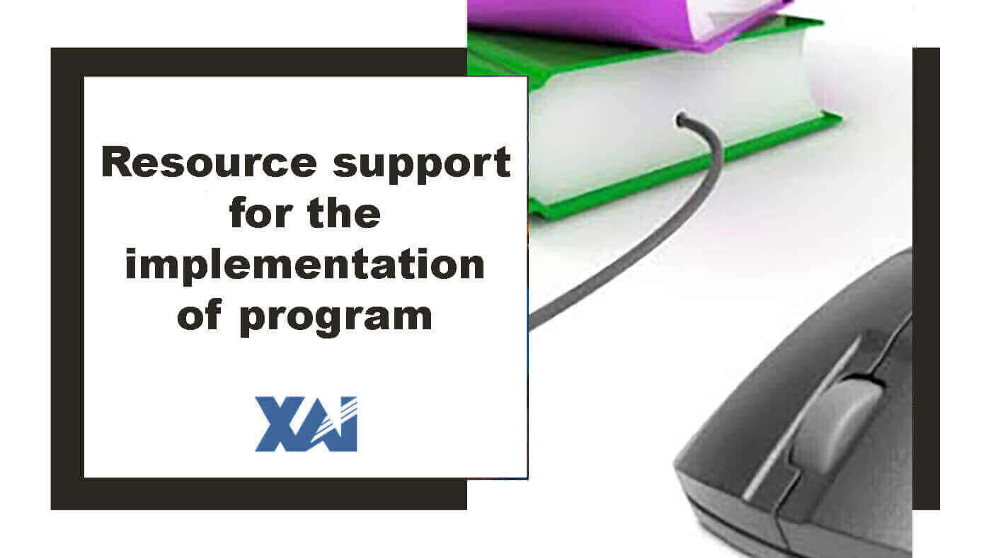 Resource support for the implementation of program